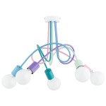 LAMPA SUFITOWA ALFA TANGO COLOR 2 WIELOKOLOROWA 5xE27 | 63400