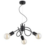 LAMPA SUFITOWA ALFA MIKA LINKA CZARNA 3xE27 /  62599