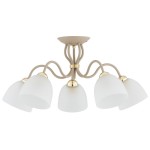 LAMPA SUFITOWA ALFA ARIEL BEŻOWA 5xE27 / 63404