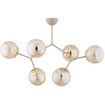 LAMPA SUFITOWA ALFA GOLEM BEŻ 6xE14 / 63394