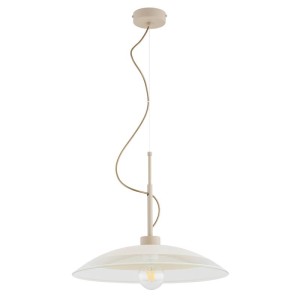 LAMPA WISZĄCA ALFA NERI BEŻOWA 1xE27 / 61527