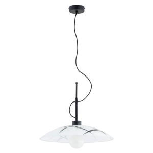 LAMPA WISZĄCA ALFA REMY CZARNA & BIAŁA 1xE27 / 61526