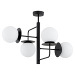 LAMPA SUFITOWA ALFA LAMUR PRO CZARNA & BIAŁA 4xE14 / 63374