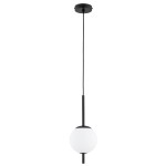 LAMPA WISZĄCA ALFA DIORA CZARNA & BIAŁA 1xE14 / 61497