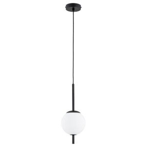 LAMPA WISZĄCA ALFA DIORA CZARNA & BIAŁA 1xE14 / 61497