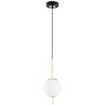 LAMPA WISZĄCA ALFA DIORA ZŁOTA & CZARNA & BIAŁA 1xE14 / 61498