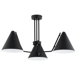 LAMPA SUFITOWA ALFA BLASK MIX CZARNA 3xE27 / 62569