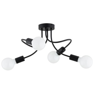 LAMPA SUFITOWA ALFA HITO MAX CZARNA 4xE27 / 63370