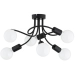 LAMPA SUFITOWA ALFA HITO CZARNA 6xE27 / 63369