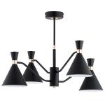 LAMPA SUFITOWA ALFA SILVA CZARNA 4xE27 / 63367