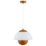 LAMPA WISZĄCA ALFA SETNA RDZAWA & BIAŁA 1xE27 / 61487