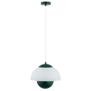 LAMPA WISZĄCA ALFA SETNA ZIELONA & BIAŁA 1xE27 / 61485