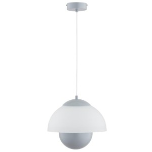 LAMPA WISZĄCA ALFA SETNA SZARA & BIAŁA 1xE27 / 61484