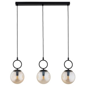 LAMPA WISZĄCA ALFA SITRO CZARNA & ZŁOTA 3xE14 / 62565