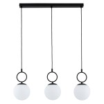 LAMPA WISZĄCA ALFA SITRO CZARNA & BIAŁA 3xE14 / 62564