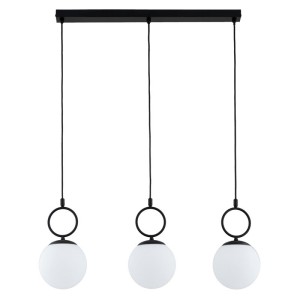 LAMPA WISZĄCA ALFA SITRO CZARNA & BIAŁA 3xE14 / 62564