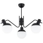 LAMPA SUFITOWA ALFA ESTERA CZARNA & BIAŁA 3xE14 / 62558