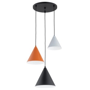LAMPA WISZĄCA ALFA MADERA WIELOKOLOROWA 3xE27 / 62555