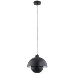 LAMPA WISZĄCA ALFA KUGER CZARNA 1xE27 /  61462