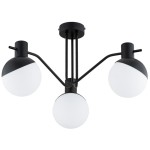 LAMPA SUFITOWA ALFA ENIGMA CZARNA & BIAŁA 3xE14 / 62552