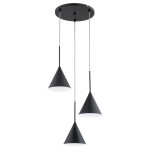 LAMPA WISZĄCA ALFA FABO CZARNA 3xE14 /  62550