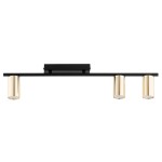 LAMPA SUFITOWA ALFA KANON CZARNA & ZŁOTA 3xGU10 /  62548