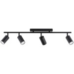 LAMPA SUFITOWA ALFA KAMEL CZARNA 4xGU10 /  63344