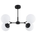 LAMPA SUFITOWA ALFA FOTON CZARNA & BIAŁA 4xE14 /  63343