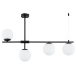 LAMPA SUFITOWA ALFA FORT CZARNA & BIAŁA 4xE14 /  63337