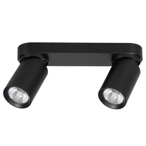 LAMPA REFLEKTOR SUFITOWY ALFA FLEX CZARNY 2xGU10 /  59029
