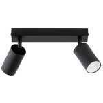 LAMPA SUFITOWA ALFA ATLET CZARNA 2xGU10 / 62540