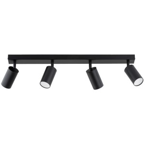 LAMPA SUFITOWA ALFA ATLET CZARNA 4xGU10 / 63328