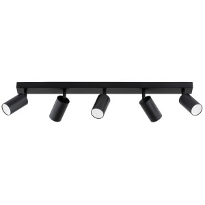 LAMPA SUFITOWA ALFA ATLET CZARNA 5xGU10 / 63329