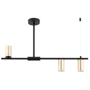 LAMPA SUFITOWA ALFA URANOS CZARNA & ZŁOTA 3xGU10 / 62537