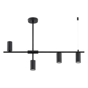 LAMPA SUFITOWA ALFA SAUR CZARNA 4xGU10 / 63321