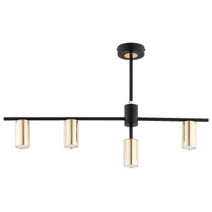 LAMPA SUFITOWA ALFA URSA CZARNA & ZŁOTA 4xGU10 / 63317
