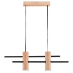 LAMPA WISZĄCA ALFA CZERIN DREWNIANA 2xGU10 / 62531