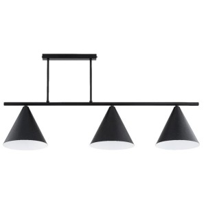 LAMPA SUFITOWA ALFA TORUS CZARNA 3xE27 / 62528