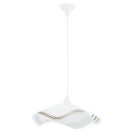 LAMPA WISZĄCA ALFA FLORES BIAŁA 1xE27 / 61440