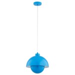 LAMPA WISZĄCA ALFA KUGER NIEBIESKA 1xE27 / 61437