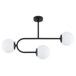 LAMPA SUFITOWA ALFA STELLAR CZARNA & BIAŁA 3xE14 / 62527