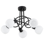LAMPA SUFITOWA ALFA ERYKA CZARNA 5xE14 / 63312