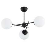 LAMPA SUFITOWA ALFA PRIMERY CZARNA & BIAŁA 3xE14 / 62523