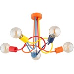 LAMPA SUFITOWA ALFA WINGO WIELOKOLOROWA 5xE27 / 63307