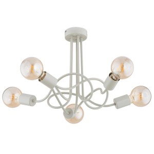 LAMPA SUFITOWA ALFA WINGO SZARA 5xE27 / 63305