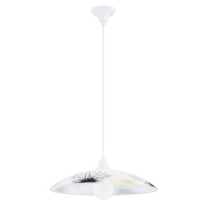 LAMPA WISZĄCA ALFA FLORES BIG BIAŁA 1xE27 / 63302