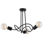 LAMPA SUFITOWA ALFA WINGO CZARNA 3xE27 / 62518
