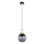 LAMPA WISZĄCA ALFA HILTO BERRY CZARNA & ZŁOTA 1xE27 / 61429