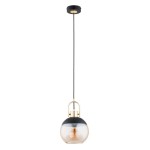 LAMPA WISZĄCA ALFA HILTO CZARNA & ZŁOTA 1xE27 / 61428