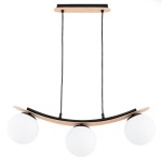 LAMPA WISZĄCA ALFA NAIRA MIX DREWNIANA 3xE14 / 62504